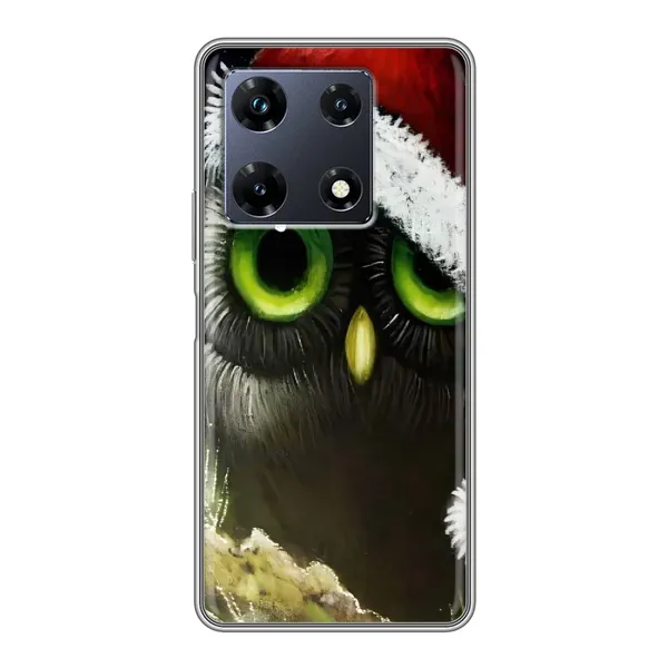 Чехол с принтом «Новогодняя Сова» для Infinix Note 30 Pro