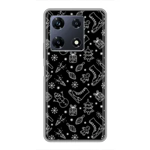 Новорічні, Святкові Чохли для Infinix Note 30 Pro - 2024 год (Новорічний фон)