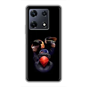 Чохол з Мавпами Infinix Note 30 Pro - (AlphaPrint) (Три мавпи)