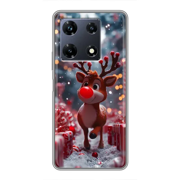 Чехол с принтом «Олень среди подарков» для Infinix Note 30 Pro