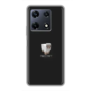 Чохол Майнкрафт на Infinix Note 30 Pro (AlphaPrint) Minecraft (Овечка Майнкрафт)