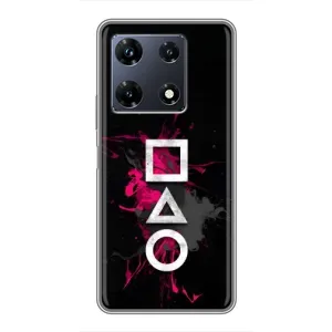 Чехол с принтом «Символы Игра кальмара» для Infinix Note 30 Pro