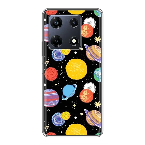 Чохол з принтом «Намальовані планети» для Infinix Note 30 Pro