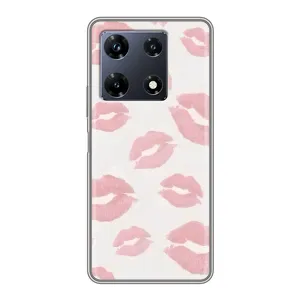 Чохол з розовим принтом для Infinix Note 30 Pro (Рожеві губи)