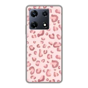 Чохол з розовим принтом для Infinix Note 30 Pro (Рожевий леопард)