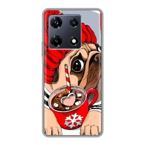 Чохли з собаками для Infinix Note 30 Pro (VPrint) (Песик в шапці)