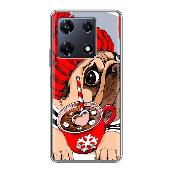 Чехол с принтом «Собачка в шапке» для Infinix Note 30 Pro
