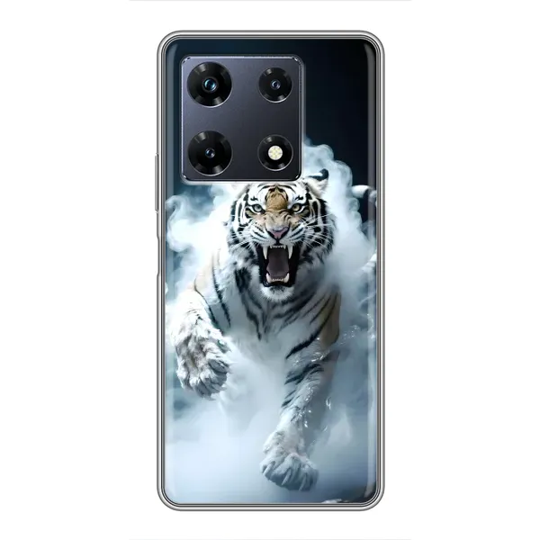 Чехол с принтом «Белый тигр в дыму» для Infinix Note 30 Pro