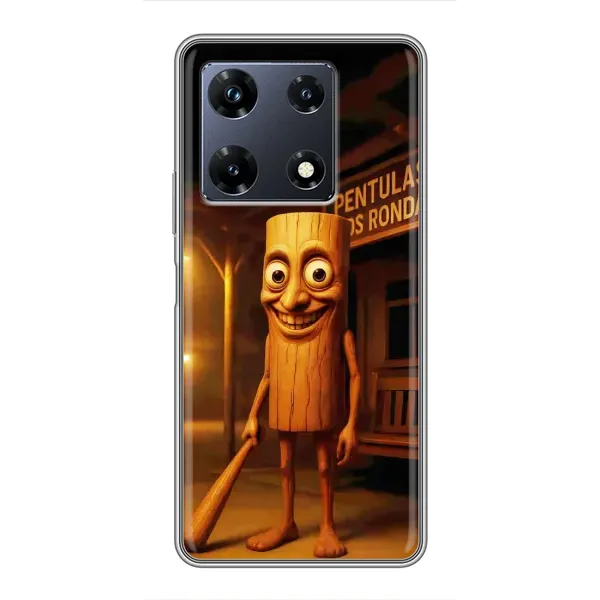 Чохол з принтом «Тунг тунг сахур» для Infinix Note 30 Pro Чохол з принтом «Тунг тунг сахур» для Infinix Note 30 Pro