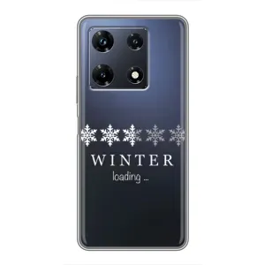 Зимні Чохли для Інфінікс Ноут 30 Про - прозорий фон (Winter loading)