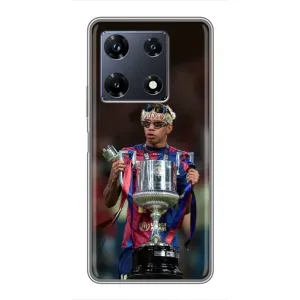 Чехол с футболистом Ламин Ямаль Infinix Note 30 Pro (Ямаль с кубком)