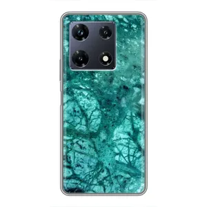 Мраморний чехол на Infinix Note 30 Pro (VPrint) (Зелений мрамор)