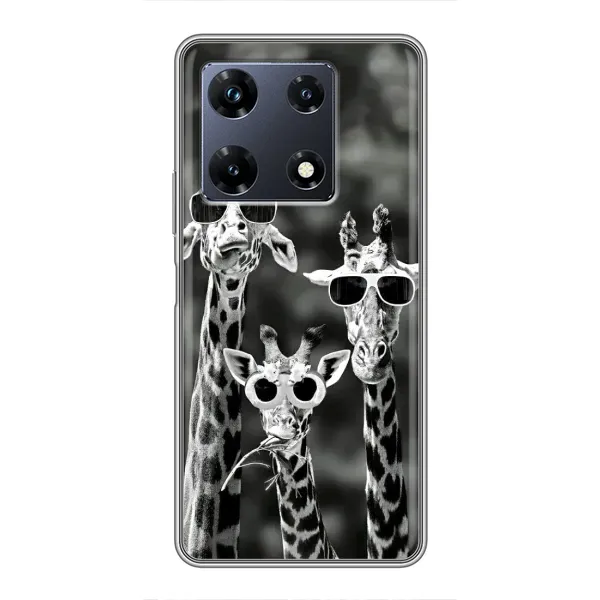 Чохол з принтом «Жирафи в окулярах» для Infinix Note 30 Pro