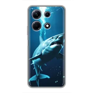 Чохол з картинкою 'Хижаки' для Infinix Note 30 (Акула під водою)