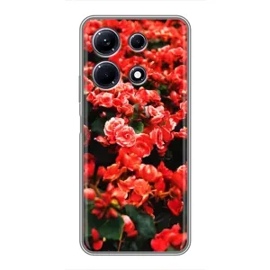 Чохли з квітами для Infinix Note 30 (VPrint) (Квіти червоні)