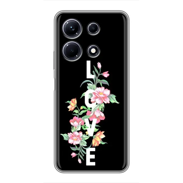 Чехол с принтом «Цветы LOVE» для Infinix Note 30