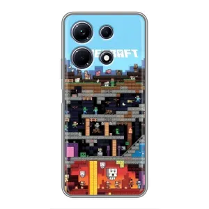 Чохол Майнкрафт на Infinix Note 30 (AlphaPrint) Minecraft (фон Minecraft)