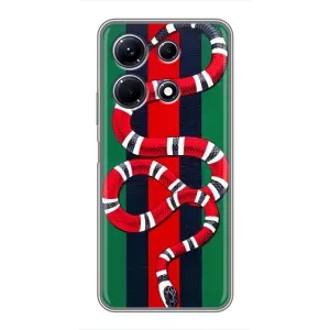 Чехлы ГУЧЧИ для Инфиникс Ноут 30 (AlphaPrint) (Gucci змия)