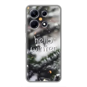 Новогодние, Праздничные Чехлы для Infinix Note 30 - 2024 год (Hello winter)