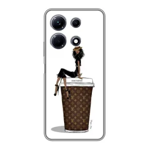 Чехлы Луи Витон для Infinix Note 30 (AlphaPrint - LOUIS VUITTON) (кофе LOUIS VUITTON)