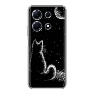 Чехол с принтом для Infinix Note 30 (AlphaPrint) Модные коты