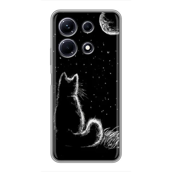 Чехол с принтом «Котик и луна» для Infinix Note 30 Чехол с принтом «Котик и луна» для Infinix Note 30
