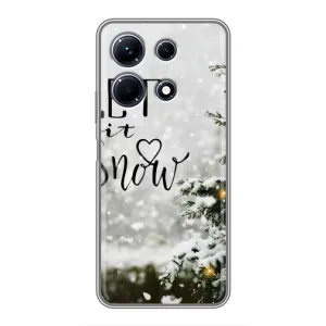 Новогодние, Праздничные Чехлы для Infinix Note 30 - 2024 год (Let it snow)