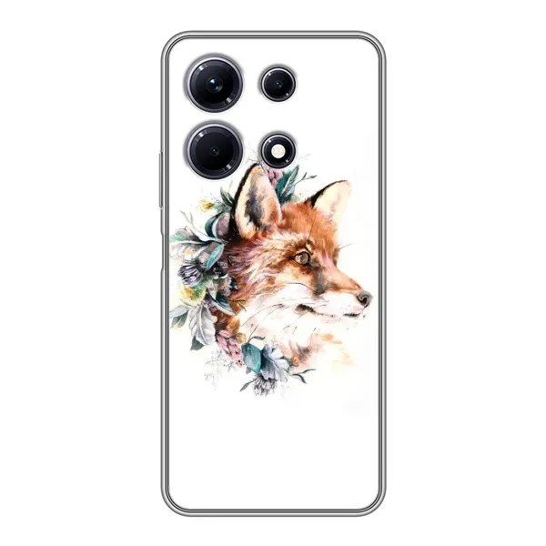 Чехол с принтом «Лисичка в цветочках» для Infinix Note 30 Чехол с принтом «Лисичка в цветочках» для Infinix Note 30