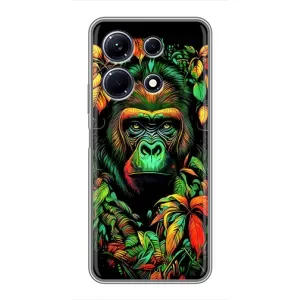 Чехол с Обезьянами Infinix Note 30 - (AlphaPrint) (Обезьяна в тропиках)