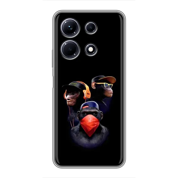 Чехол с принтом «Три обезьяны» для Infinix Note 30