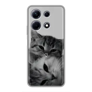 Чехол с рисунком кот на Infinix Note 30 (Пара котов)