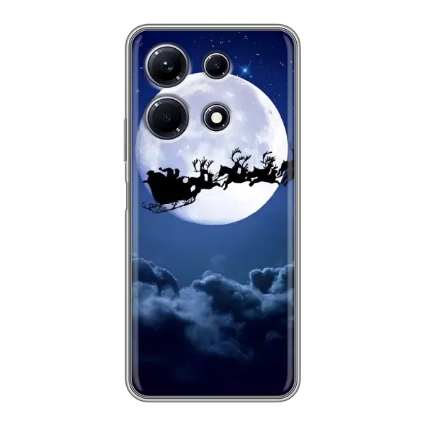 Чехол с принтом «Санта - луна» для Infinix Note 30 Чехол с принтом «Санта - луна» для Infinix Note 30
