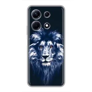 Чехол со Львом для Infinix Note 30 (VPrint) (Синий Лев)