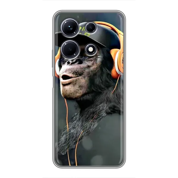 Чехол с принтом «В наушниках» для Infinix Note 30