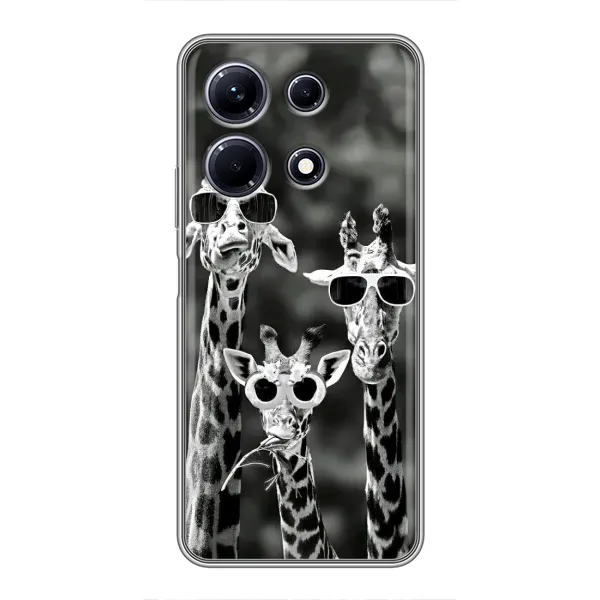 Чохол з принтом «Жирафи в окулярах» для Infinix Note 30 Чохол з принтом «Жирафи в окулярах» для Infinix Note 30