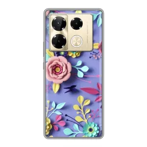 Чохли з квітами для Infinix Note 40 Pro (VPrint) (Дизайн квітів)