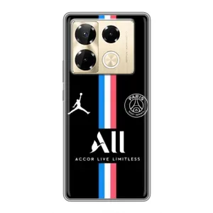 Чохли PSG для Infinix Note 40 Pro (AlphaPrint) (футболка ПСЖ)