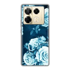 Чехлы (ART) Цветы на Infinix Note 40 Pro (VPrint) (Блактині бутони)