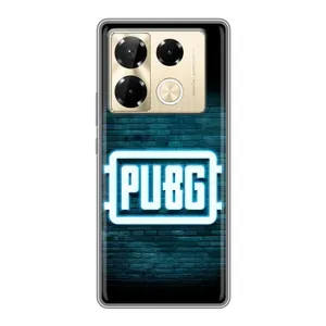 Чеjхол PUBG для Інфінікс Ноут 40 Про (AlphaPrint) (Лого PUBG)