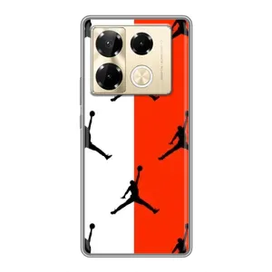 Чохли для Infinix Note 40 Pro - з картинкою JORDAN (AlphaPrint) (Лого Джордан)