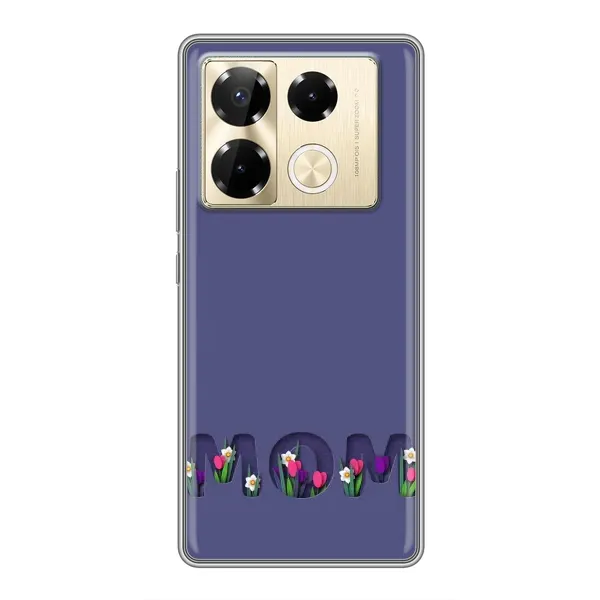 Чохол з принтом «Мама в квітах» для Infinix Note 40 Pro Чохол з принтом «Мама в квітах» для Infinix Note 40 Pro