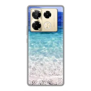 Силіконовий чохол з КАРТИНКАМИ літо для Infinix Note 40 Pro (AlphaPrint) (Море)