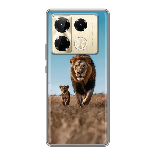 Чохол з принтом «Мусафа та Сімба» для Infinix Note 40 Pro Чохол з принтом «Мусафа та Сімба» для Infinix Note 40 Pro