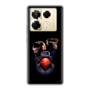 Чохол з Мавпами Infinix Note 40 Pro - (AlphaPrint) (Три мавпи)