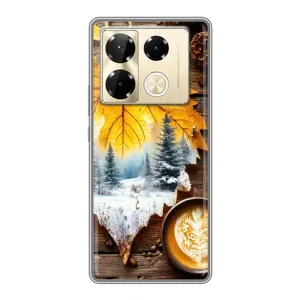 Чохол з унікальним дизайном 'Осінь з кавою' для Infinix Note 40 Pro (Осінньо-зимова кава)