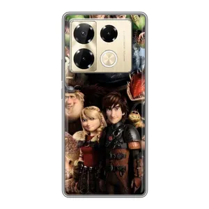Чохол як приборкати дракона на Infinix Note 40 Pro (Персонажі дракона)