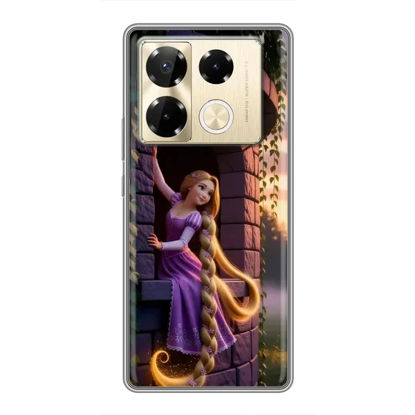 Чехол с принтом «Рапунцель на башне» для Infinix Note 40 Pro