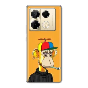 Чехлы с Обезьянами NFT для Infinix Note 40 Pro (AlphaPrint) (Скучающая Обезьяна NFT)