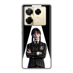 Чехлы Венсдей на Infinix Note 40 Pro Уэнсдей (AlphaPrint) (W-Wednesday)