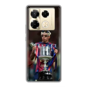 Чохол з футболістом Ламін Ямаль Infinix Note 40 Pro (Ямаль з кубком)